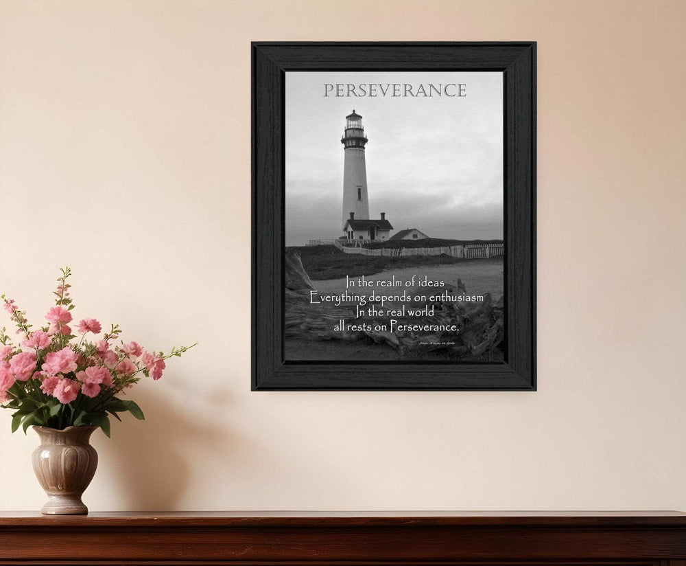 Perseverance 4 Black Framed Print Wall Art - Homeroots - Flyclothing LLC
