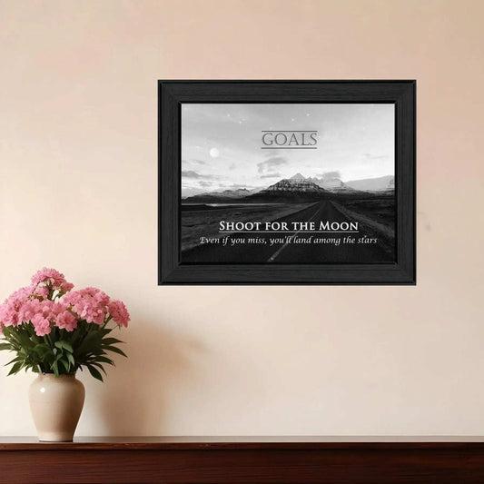 Goals 5 Black Framed Print Wall Art - Homeroots - Flyclothing LLC