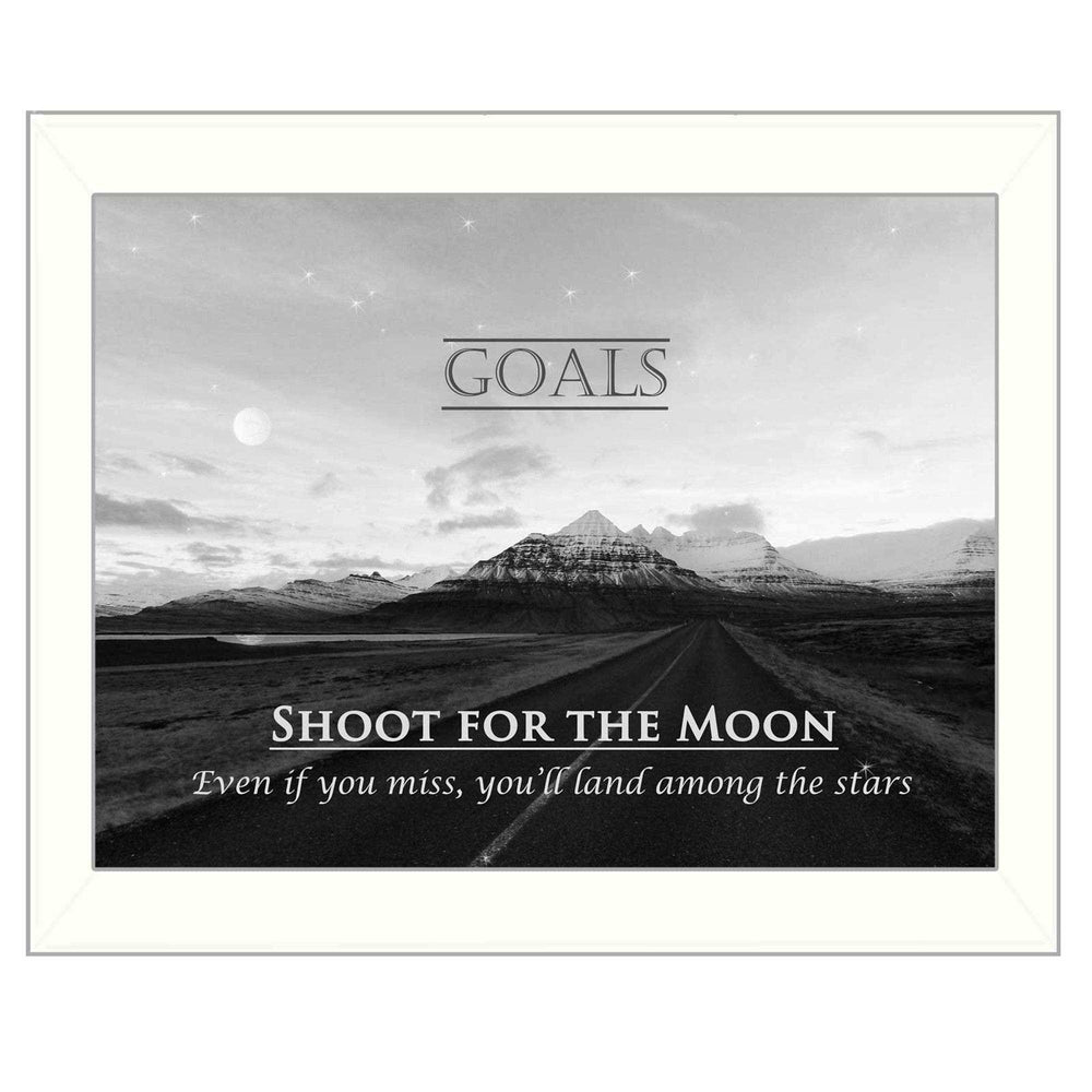 Goals 6 White Framed Print Wall Art - Homeroots - Flyclothing LLC