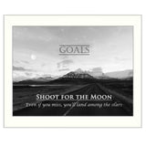 Goals 6 White Framed Print Wall Art - Homeroots - Flyclothing LLC