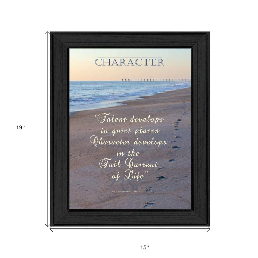 Character 3 Black Framed Print Wall Art - Homeroots - Flyclothing LLC