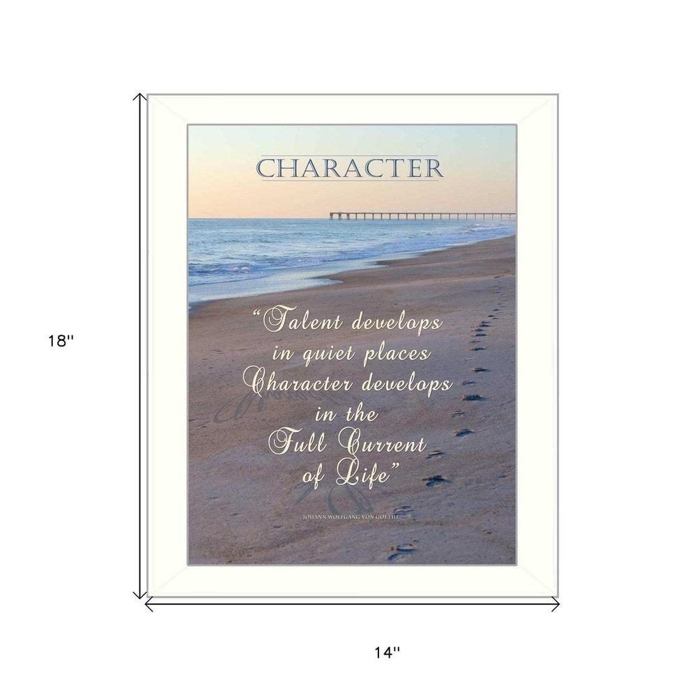 Character 4 White Framed Print Wall Art - Homeroots - Flyclothing LLC