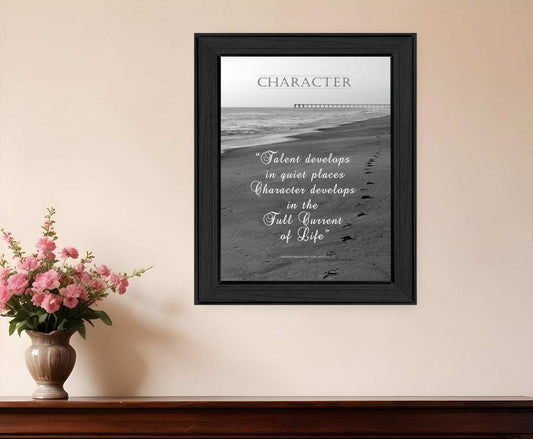 Character 5 Black Framed Print Wall Art - Homeroots - Flyclothing LLC