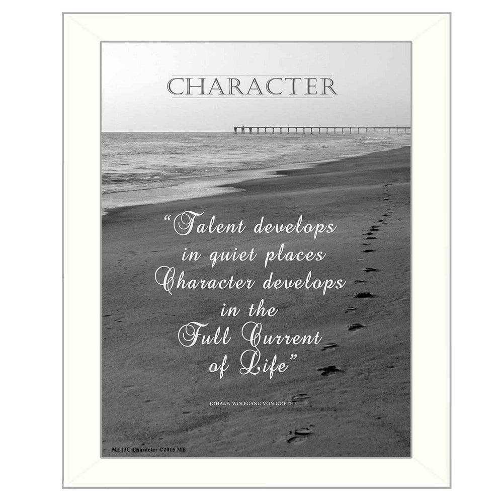 Character 6 White Framed Print Wall Art - Homeroots - Flyclothing LLC
