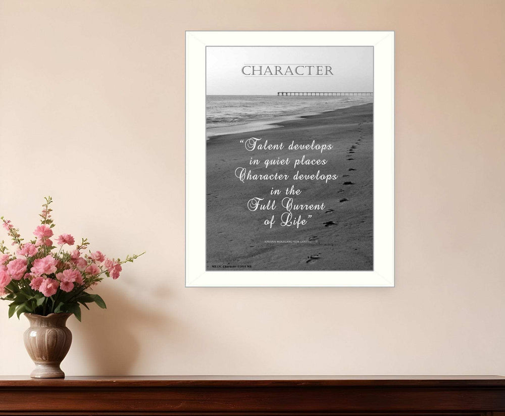 Character 6 White Framed Print Wall Art - Homeroots - Flyclothing LLC