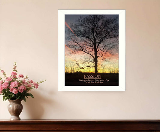 Passion 4 White Framed Print Wall Art - Homeroots - Flyclothing LLC