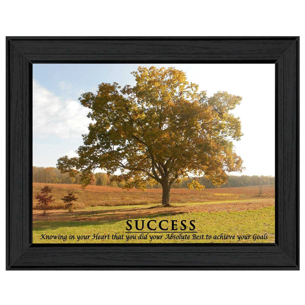 Success 3 Black Framed Print Wall Art - Homeroots - Flyclothing LLC