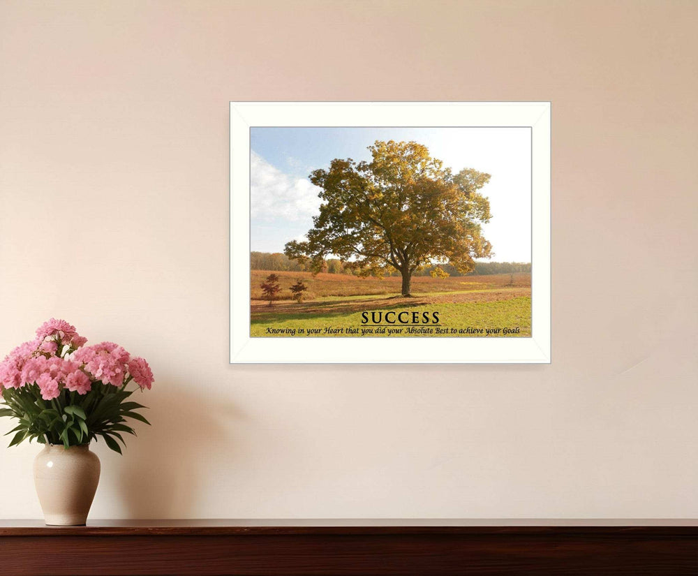Success 4 White Framed Print Wall Art - Homeroots - Flyclothing LLC