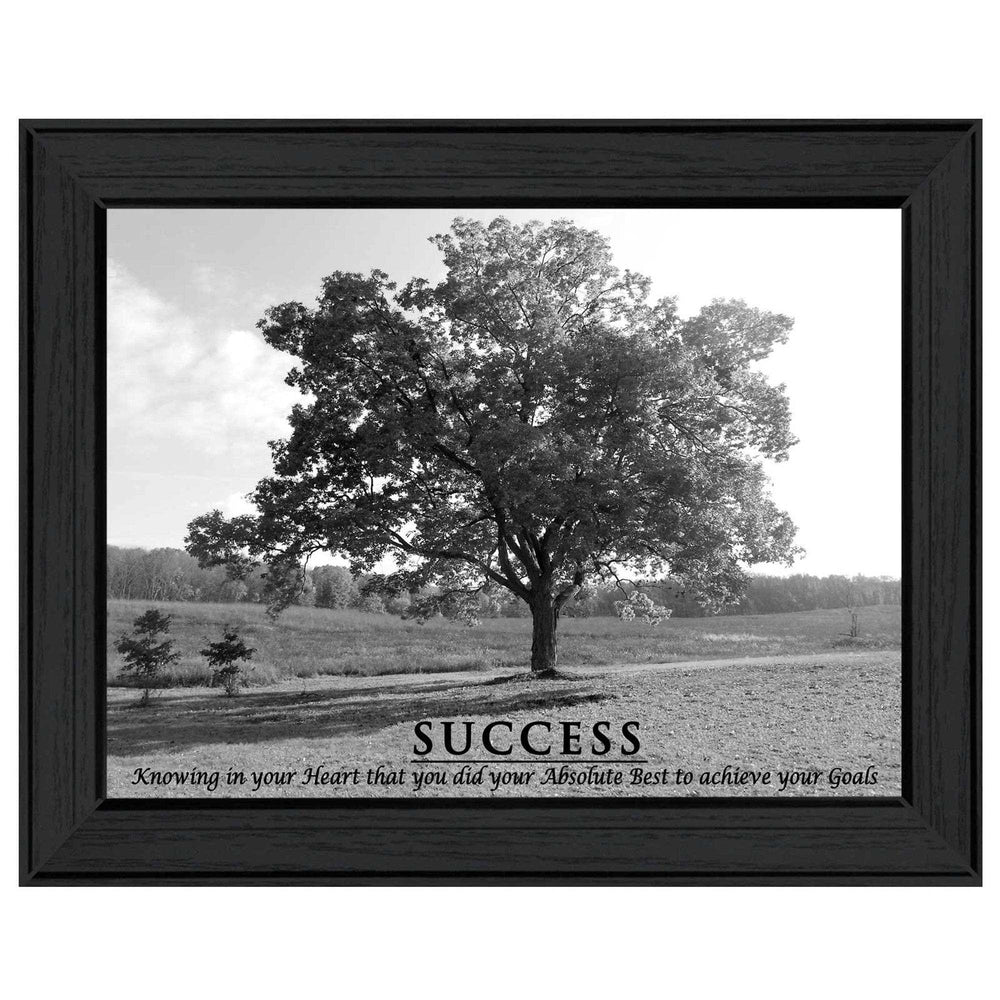 Success 5 Black Framed Print Wall Art - Homeroots - Flyclothing LLC