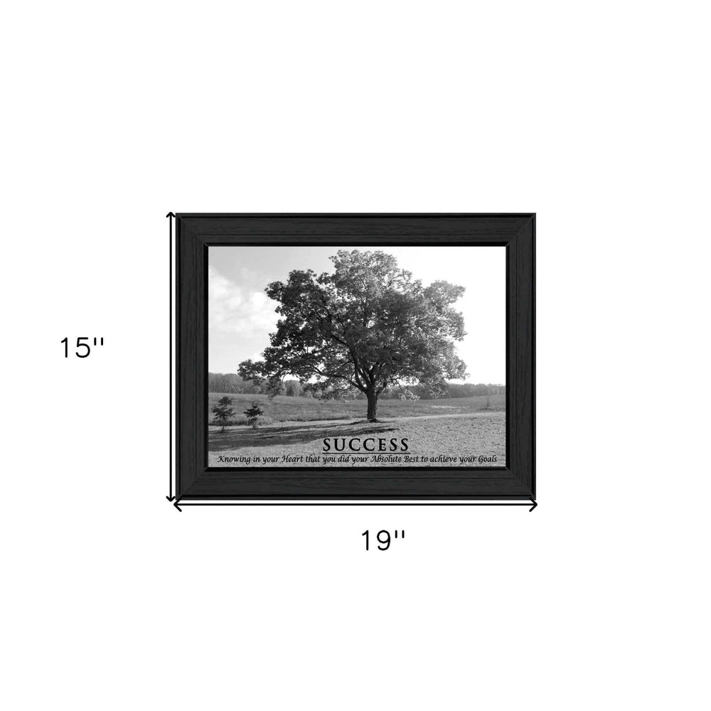 Success 5 Black Framed Print Wall Art - Homeroots - Flyclothing LLC