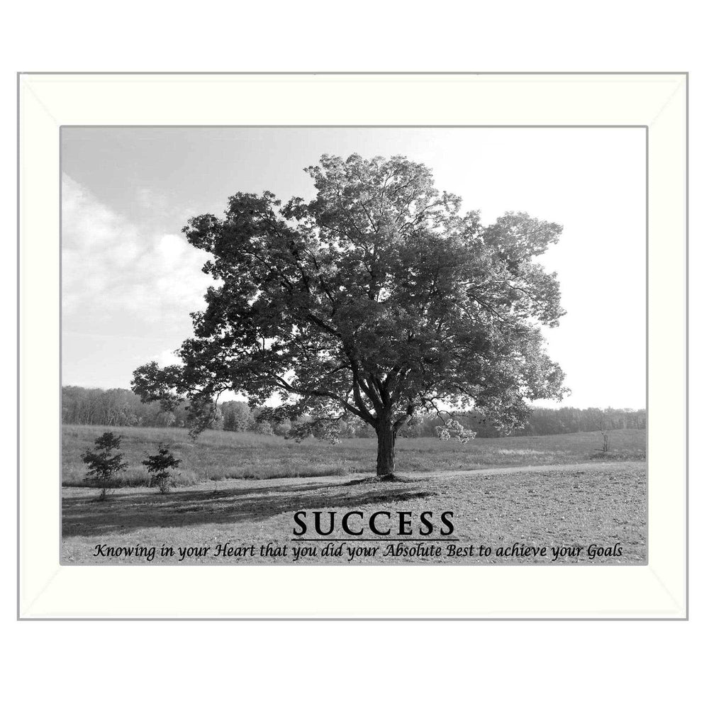 Success 6 White Framed Print Wall Art - Homeroots - Flyclothing LLC