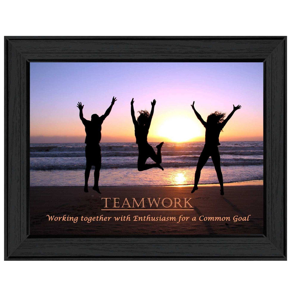 Teamwork 3 Black Framed Print Wall Art - Homeroots - Flyclothing LLC