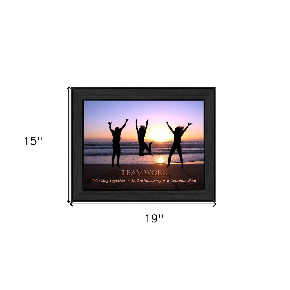 Teamwork 3 Black Framed Print Wall Art - Homeroots - Flyclothing LLC