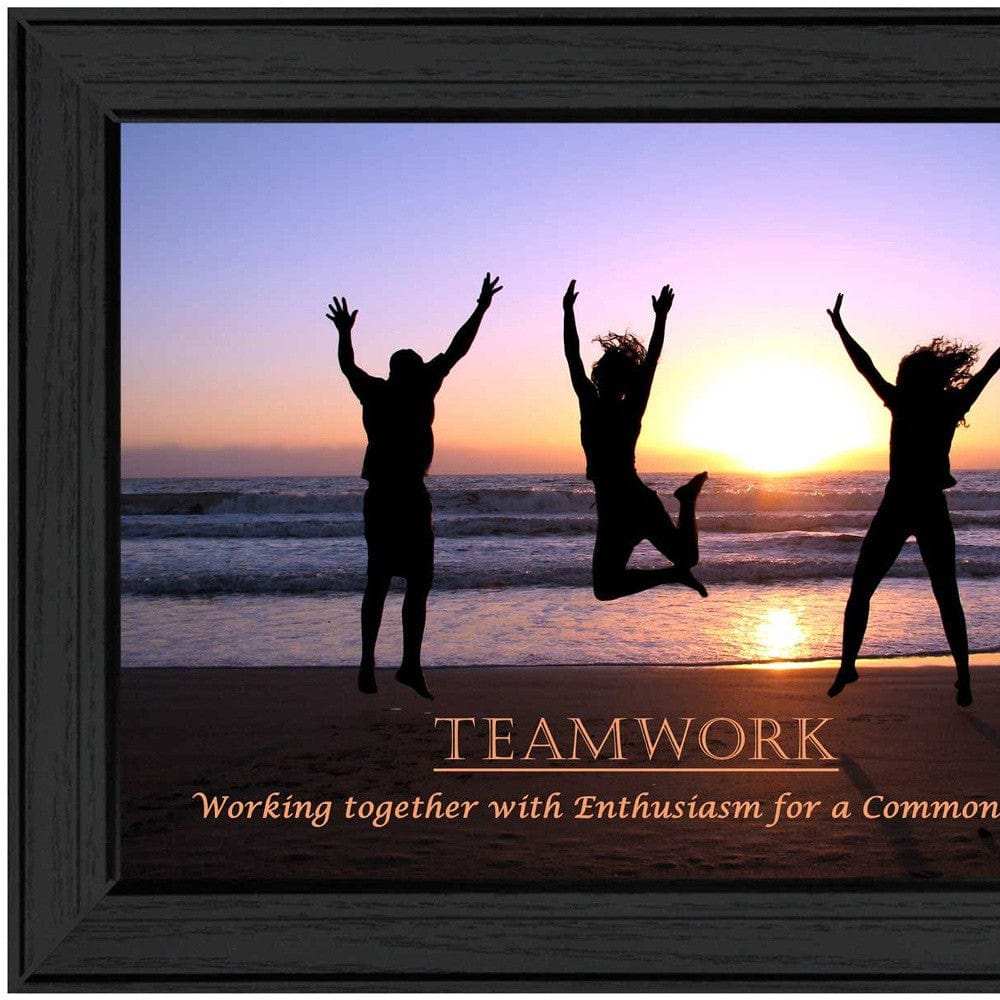 Teamwork 3 Black Framed Print Wall Art - Homeroots - Flyclothing LLC