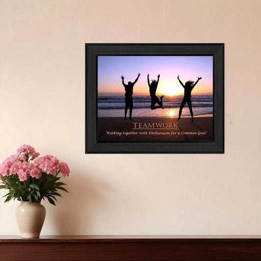 Teamwork 3 Black Framed Print Wall Art - Homeroots - Flyclothing LLC