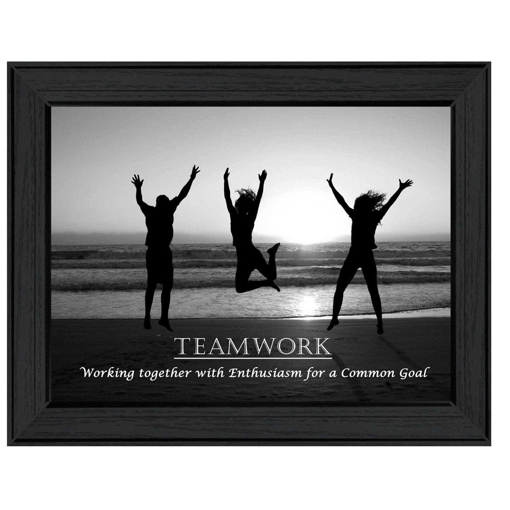 Teamwork 5 Black Framed Print Wall Art - Homeroots - Flyclothing LLC