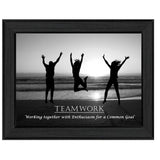 Teamwork 5 Black Framed Print Wall Art - Homeroots - Flyclothing LLC