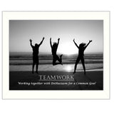 Teamwork 6 White Framed Print Wall Art - Homeroots - Flyclothing LLC