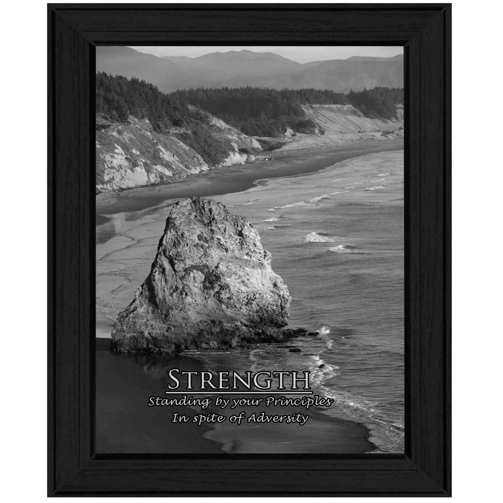 Strength 6 Black Framed Print Wall Art - Homeroots - Flyclothing LLC
