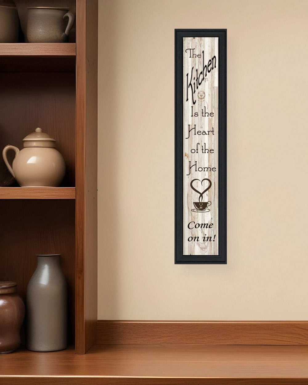 Kitchen Is The Heart of The Home 8 Black Framed Print Kitchen Wall Art - Homeroots - Flyclothing LLC
