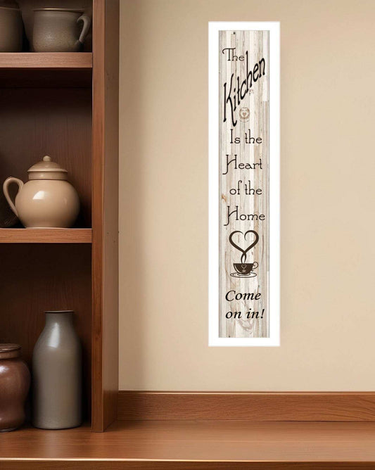 Kitchen Is The Heart of The Home 10 White Framed Print Kitchen Wall Art - Homeroots - Flyclothing LLC