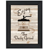 The Daily Grind 2 Black Framed Print Kitchen Wall Art - Homeroots - Flyclothing LLC
