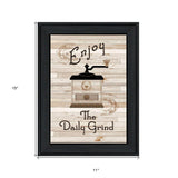 The Daily Grind 2 Black Framed Print Kitchen Wall Art - Homeroots - Flyclothing LLC