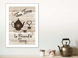 Tea Time 4 White Framed Print Kitchen Wall Art - Homeroots - Flyclothing LLC