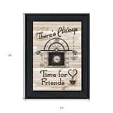 Time for Friends 2 Black Framed Print Kitchen Wall Art - Homeroots - Flyclothing LLC