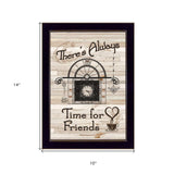 Time for Friends 3 Black Framed Print Kitchen Wall Art - Homeroots - Flyclothing LLC