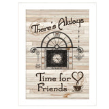 Time for Friends 4 White Framed Print Kitchen Wall Art - Homeroots - Flyclothing LLC