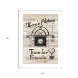 Time for Friends 4 White Framed Print Kitchen Wall Art - Homeroots - Flyclothing LLC
