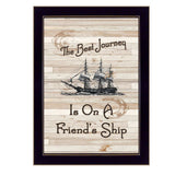 Friendship Journey 2 Black Framed Print Wall Art - Homeroots - Flyclothing LLC