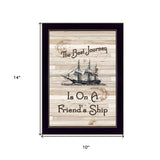Friendship Journey 2 Black Framed Print Wall Art - Homeroots - Flyclothing LLC
