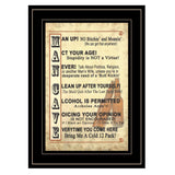 Man Up 1 Black Framed Print Wall Art - Homeroots - Flyclothing LLC
