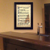 Man Up 2 Black Framed Print Wall Art - Homeroots - Flyclothing LLC