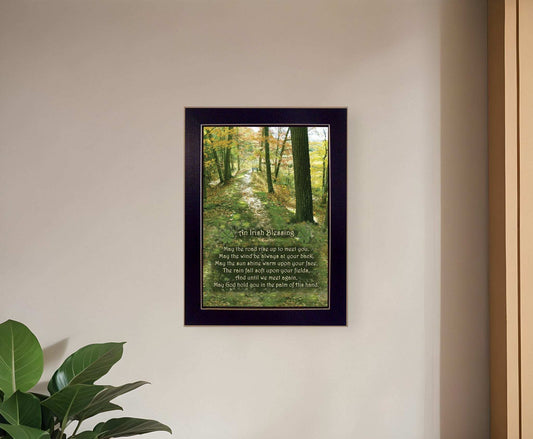 Irish Blessing 3 Black Framed Print Wall Art - Homeroots - Flyclothing LLC