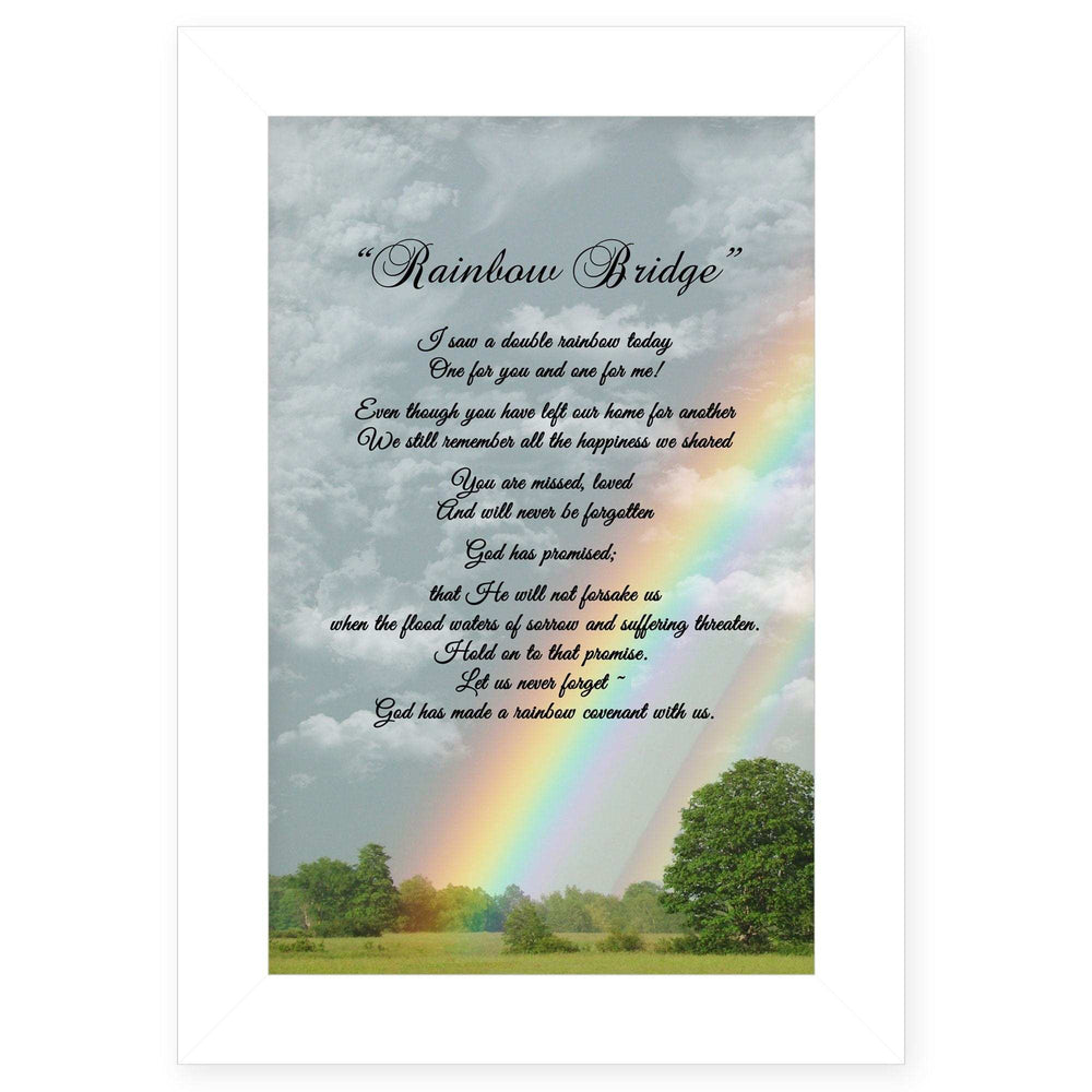 Rainbow Bridge 2 White Framed Print Wall Art - Homeroots - Flyclothing LLC