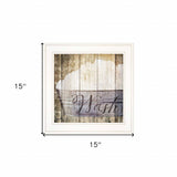 Wash 1 White Framed Print Bathroom Wall Art - Homeroots - Flyclothing LLC