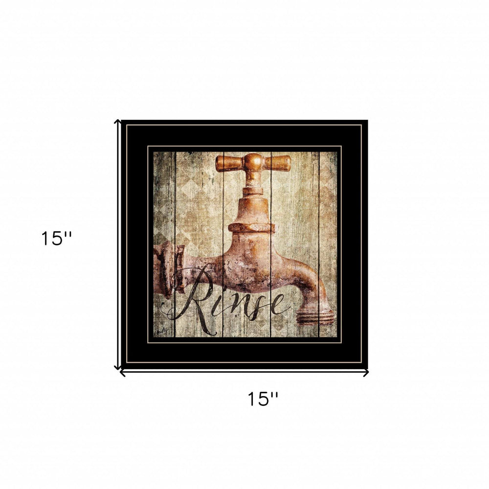 Rinse 2 Black Framed Print Wall Art - Homeroots - Flyclothing LLC