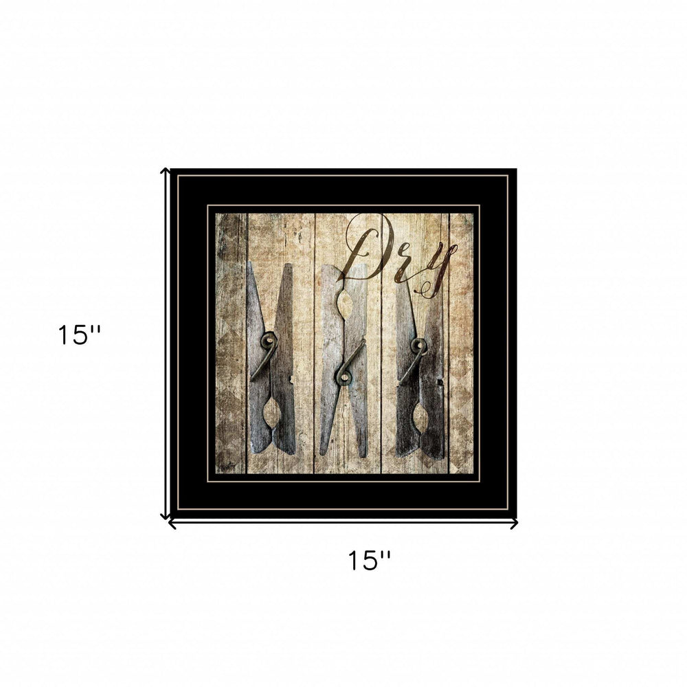 Dry 2 Black Framed Print Wall Art - Homeroots - Flyclothing LLC