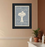 Wash Your Hands 7 Black Framed Print Bathroom Wall Art - Homeroots - Flyclothing LLC