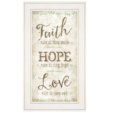 Faith 1 White Framed Print Wall Art - Homeroots - Flyclothing LLC