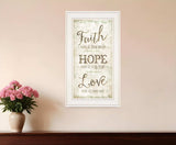 Faith 1 White Framed Print Wall Art - Homeroots - Flyclothing LLC