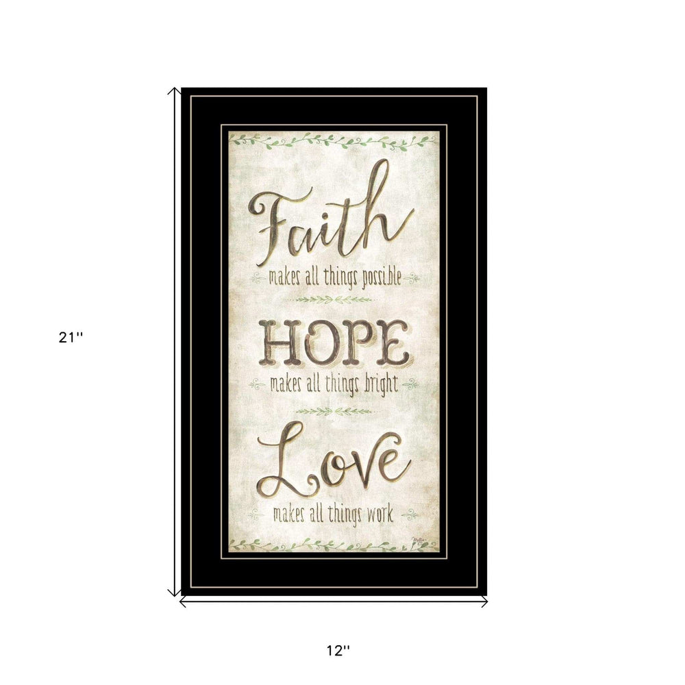Faith 2 Black Framed Print Wall Art - Homeroots - Flyclothing LLC