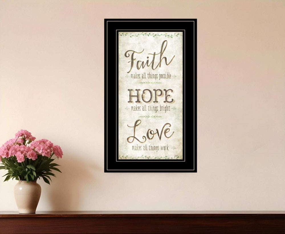 Faith 2 Black Framed Print Wall Art - Homeroots - Flyclothing LLC