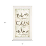 Believe 2 White Framed Print Wall Art - Homeroots - Flyclothing LLC