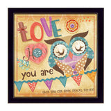 Owl 1 Black Framed Print Wall Art - Homeroots - Flyclothing LLC