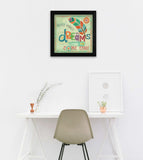 Dreams Come True Black Framed Print Wall Art - Homeroots - Flyclothing LLC