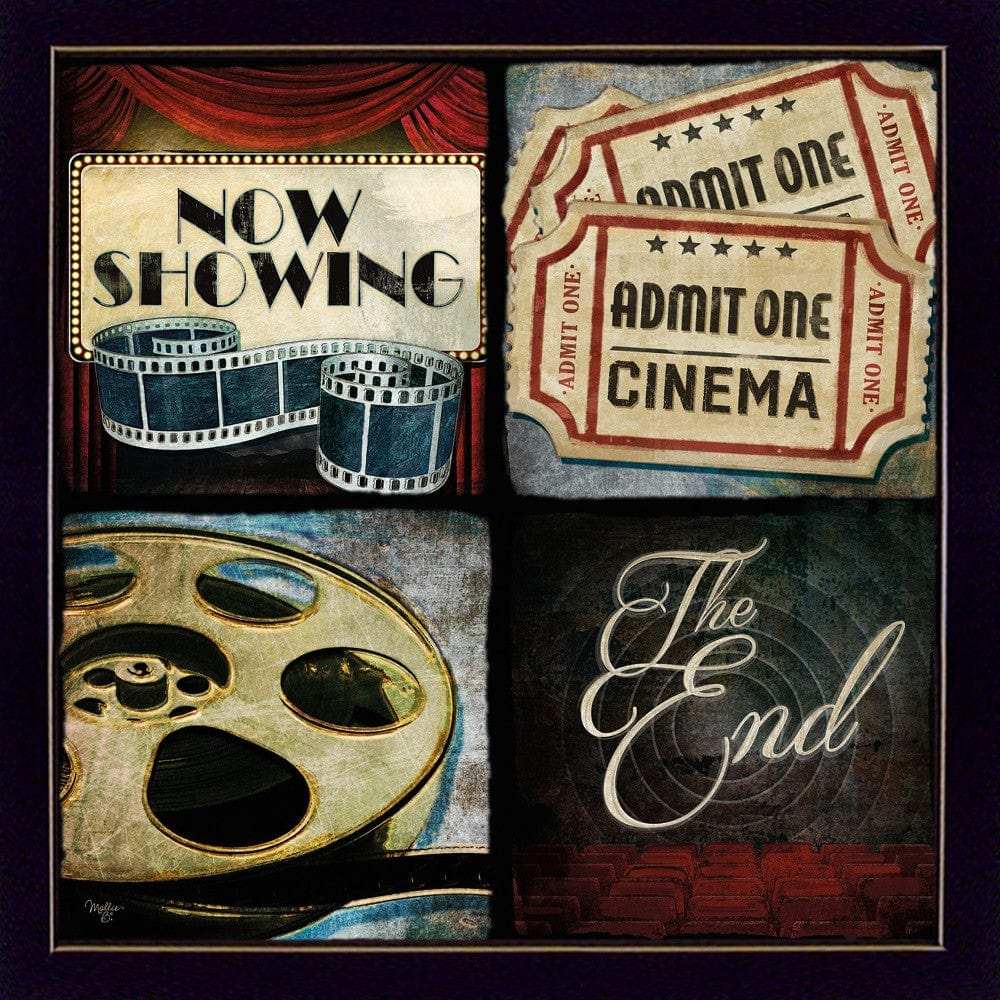 At The Movies 1 Black Framed Print Wall Art - Homeroots - Flyclothing LLC